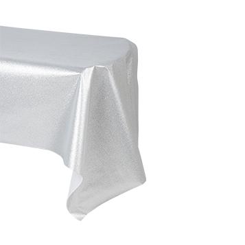 Glitrende Dug Sølv - 1 stk (120 x 300 cm) | Sølv tema Duge - Temashop