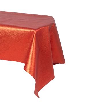 Glitrende Dug Rød - 1 stk (120 x 300 cm) | Rødt tema Duge - Temashop