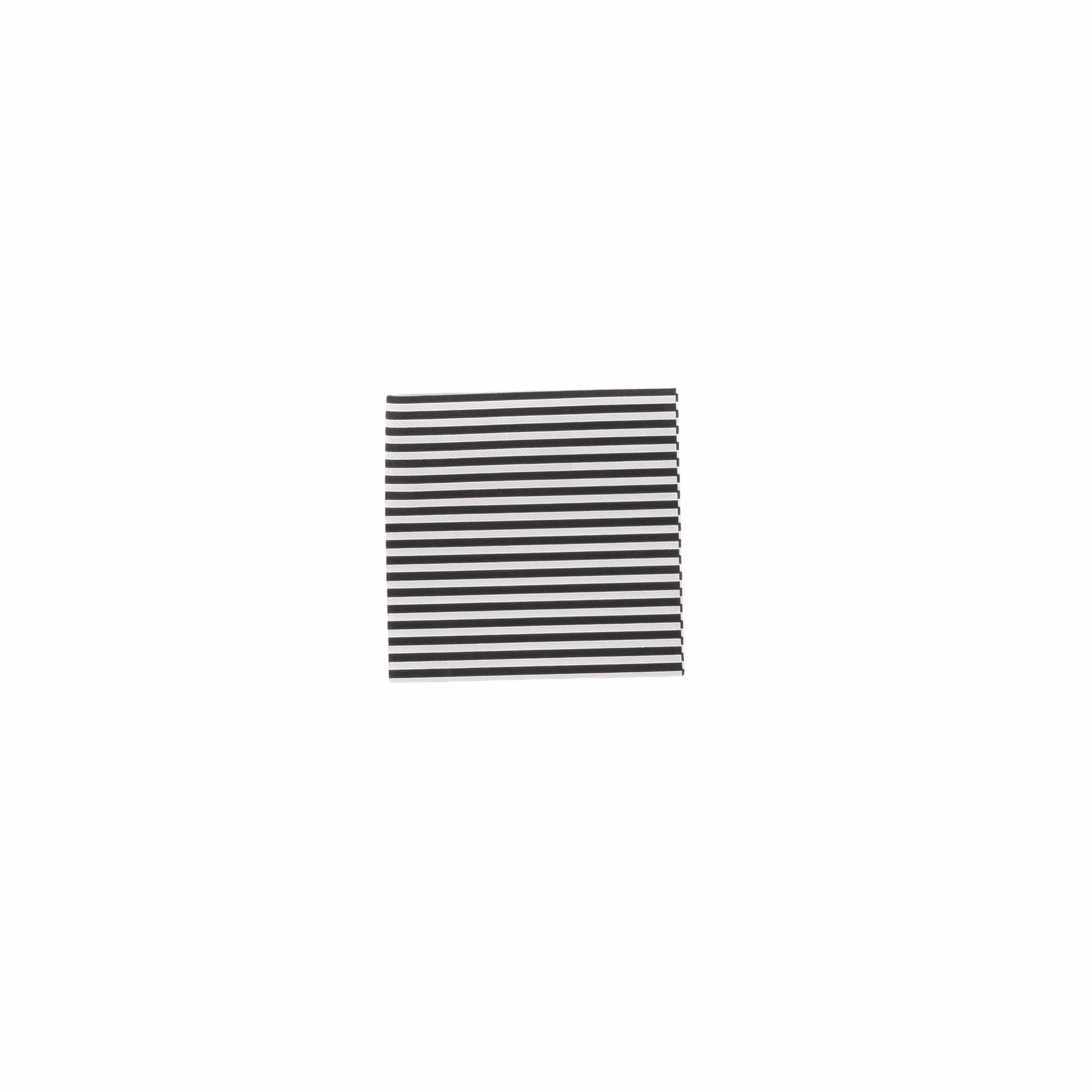 Stribede Servietter Sort/Hvid - 20 stk (24 x 24 cm) | Monokrom Servietter - Temashop