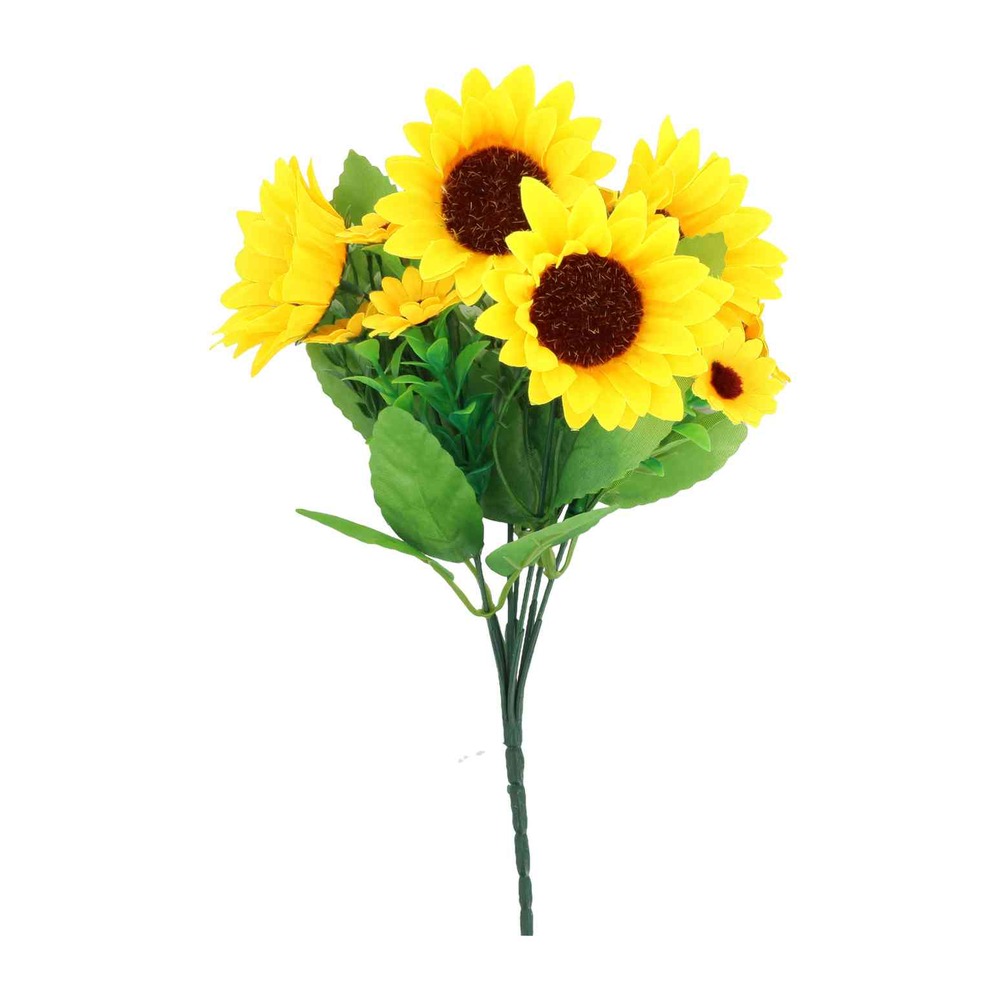 Kunstig Solsikkebuket - 1 stk (30 cm) | Blomst Kunstige blomster - Temashop