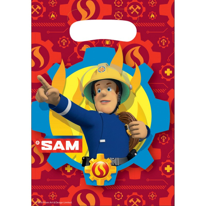 Brandmand Sam Slikposer - 8 stk (23,4 x 16,2 cm) | Brandmand Sam Poser / Goodiebags - Temashop