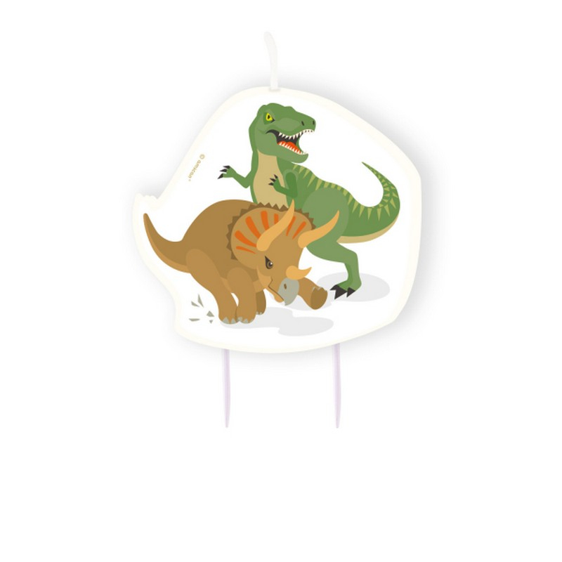 Dinosaur Kagelys - 1 stk (10 cm) | Dinosaurus Kagelys - Temashop
