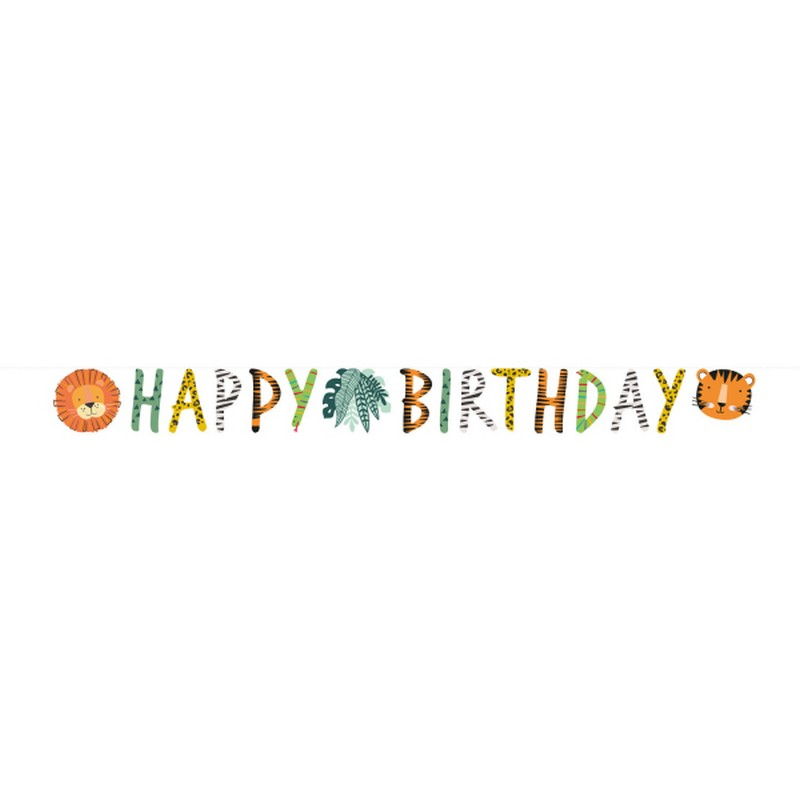 Jungle Happy Birthday Guirlande