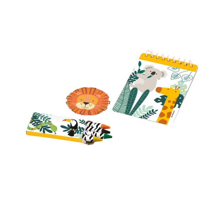 Jungle Party Sæt - 42 dele | Jungle tema Aktivitetssæt - Temashop