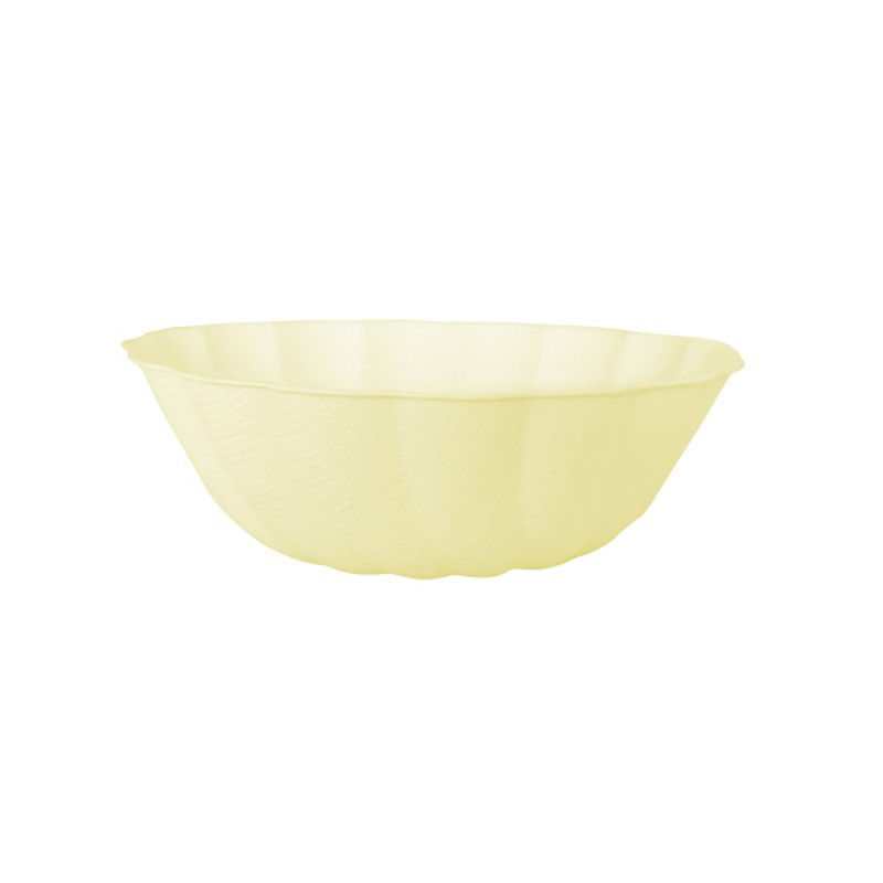 Sukkerrør Skål Gul - 6 stk (14,8 cm) | Gul tema Tallerkner - Temashop