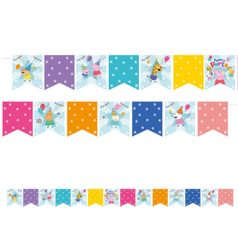 Gurli Gris Banner - 1 stk (2,4 m) | Gurli Gris Guirlander - Temashop