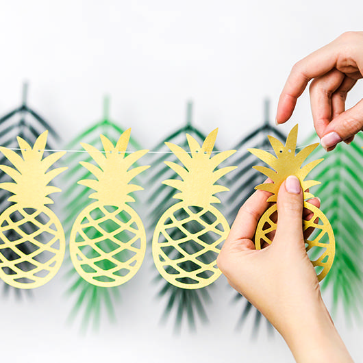 Ananas Guirlande Guld