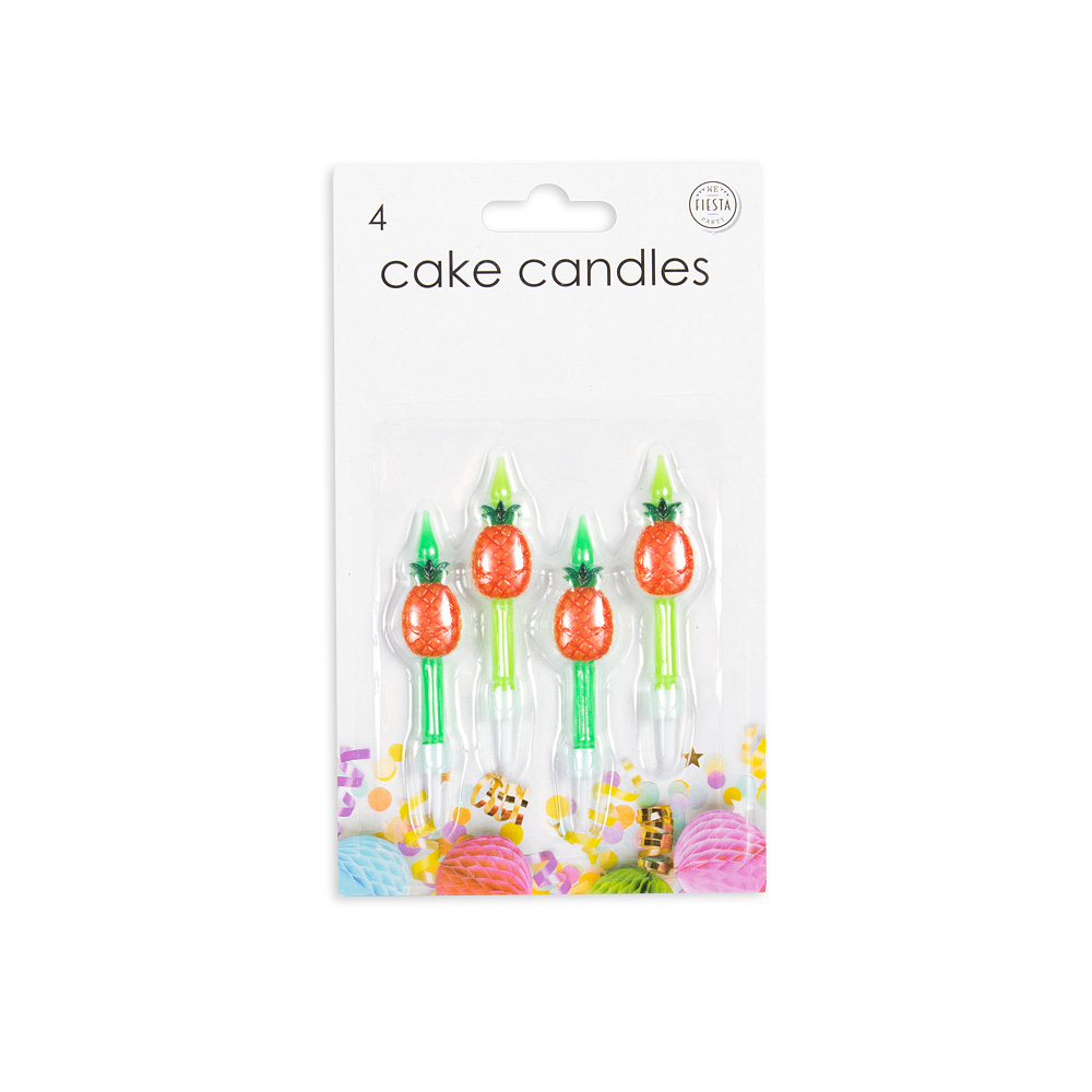 Ananas Kagelys - 4 stk (5,9 cm) | Mad Kagelys - Temashop