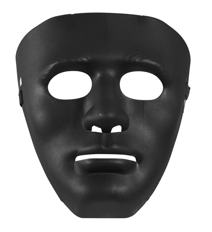 Anonym Maske Sort | Maske - Hovedtilbehør - Temashop