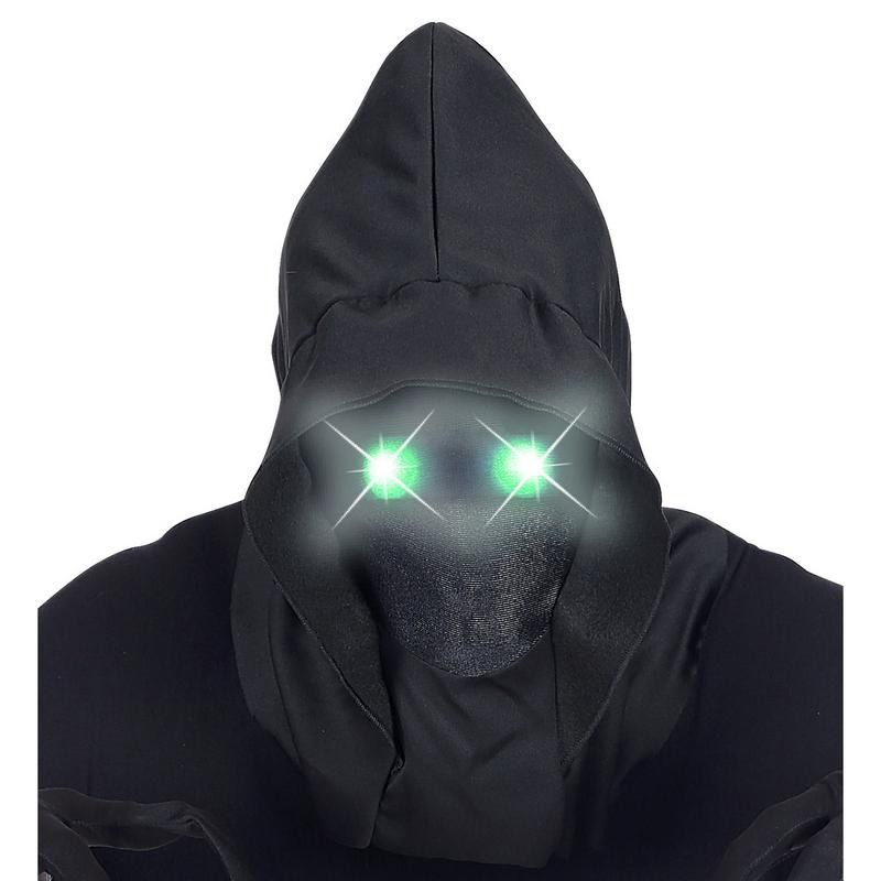 Ansigtsløs LED Maske Grøn | Spøgelse Maske - Hovedtilbehør - Temashop