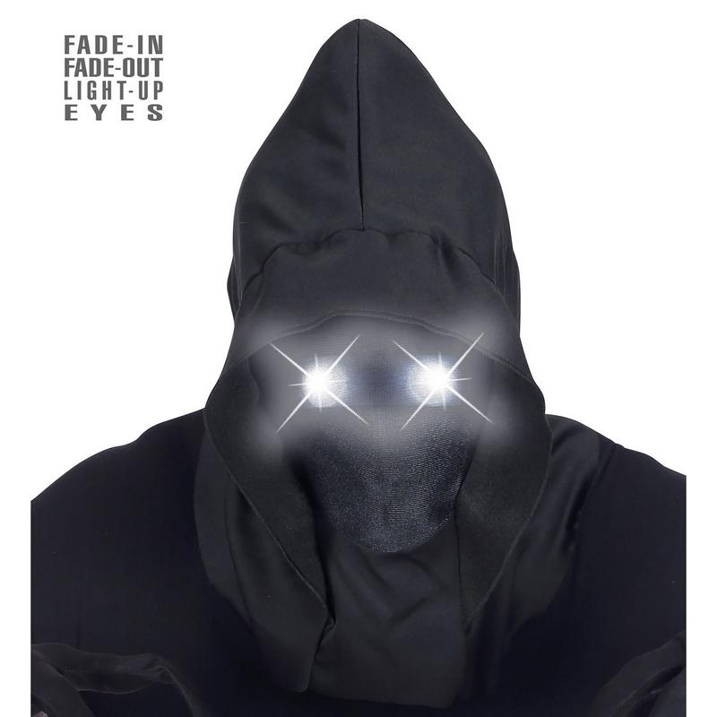 Ansigtsløs LED Maske Hvid | Spøgelse Maske - Hovedtilbehør - Temashop
