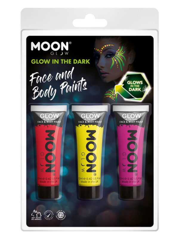 Glow In The Dark Neon Ansigtsmaling | UV / Neon Sminke / Makeup - Makeup & Negle - Temashop