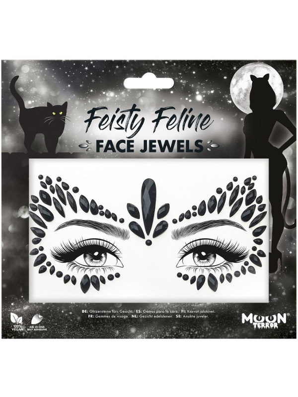 Ansigtssmykker Feisty Feline | Kat Sminke / Makeup - Makeup & Negle - Temashop