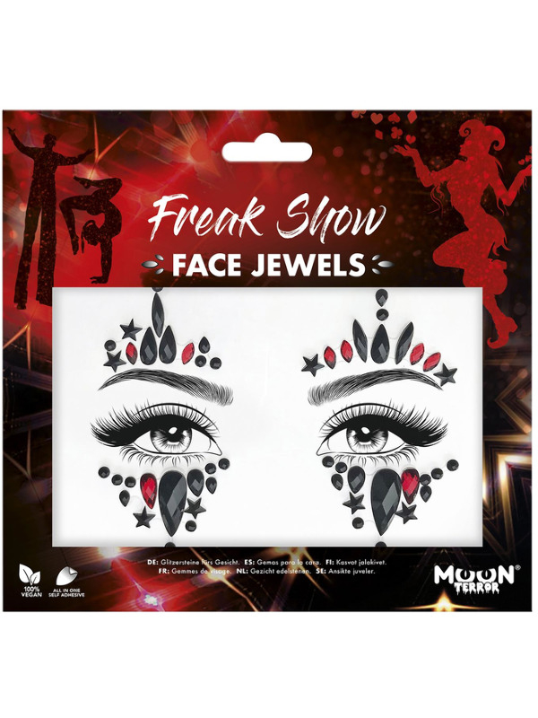 Ansigtssmykker Freak Show | Halloween Sminke / Makeup - Makeup & Negle - Temashop
