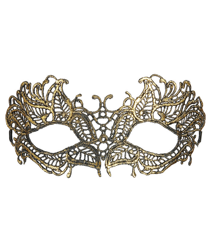 Antik Øjenmaske Guld | Masquerade Maske - Hovedtilbehør - Temashop