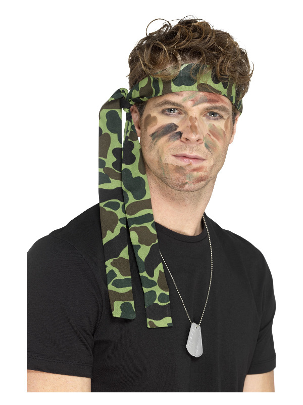 Army Pandebånd | Militær Hårbøjle / Pandebånd / Hårbånd - Hovedtilbehør - Temashop