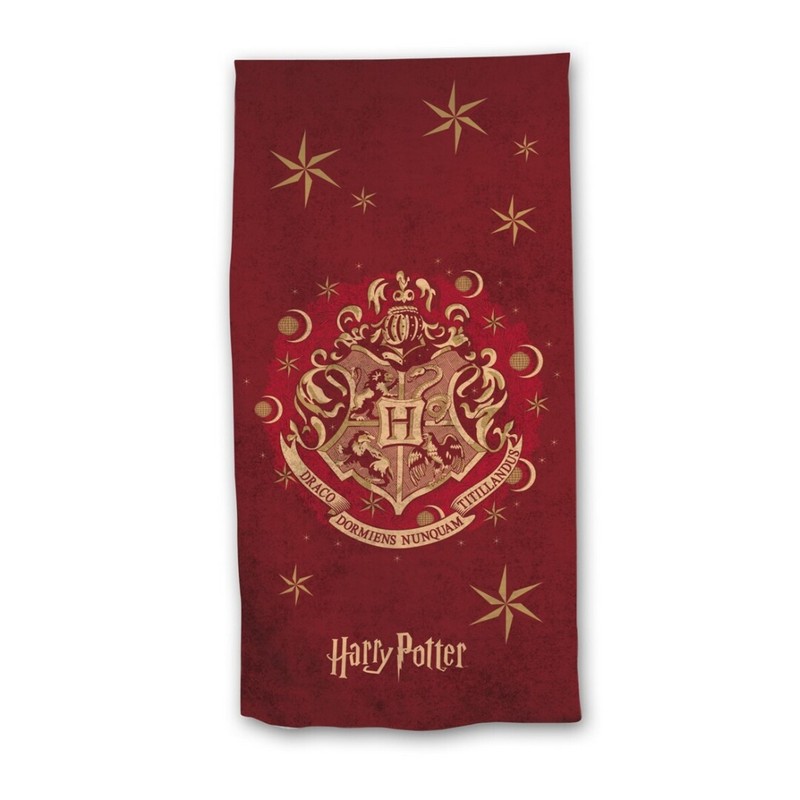 Harry Potter Håndklæde Rød (70 x 140 cm) | Harry Potter Håndklæder - Temashop