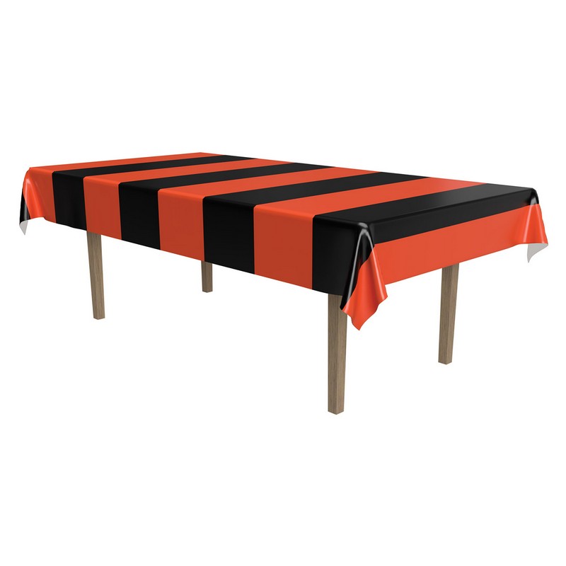 Stribet Halloween Dug Orange/Sort