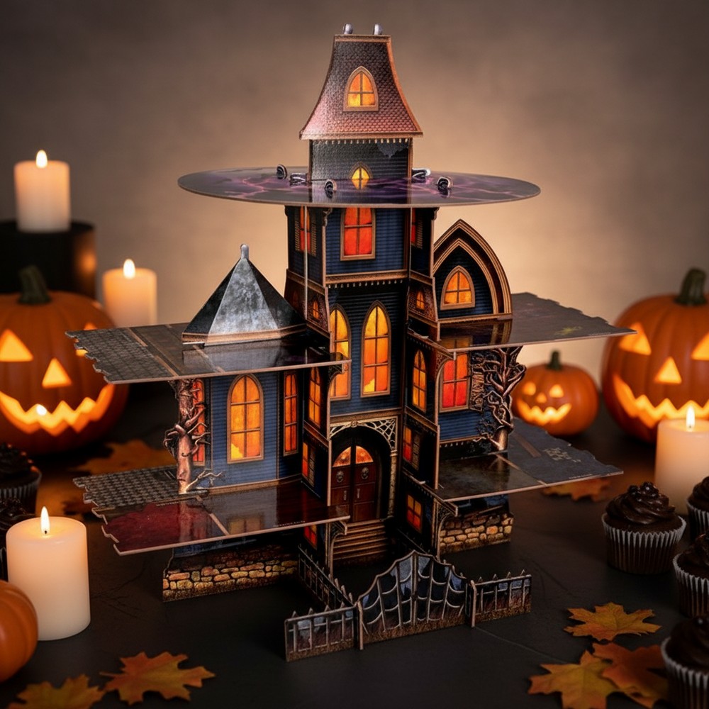 Haunted House Cupcake Kagestand