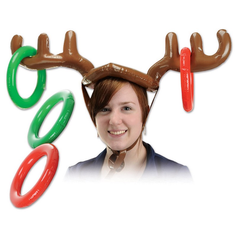 Oppusteligt Rensdyr Ringkastespil - 1 stk (68,6 x 18,4 cm) | Rensdyr Diverse Spil - Temashop