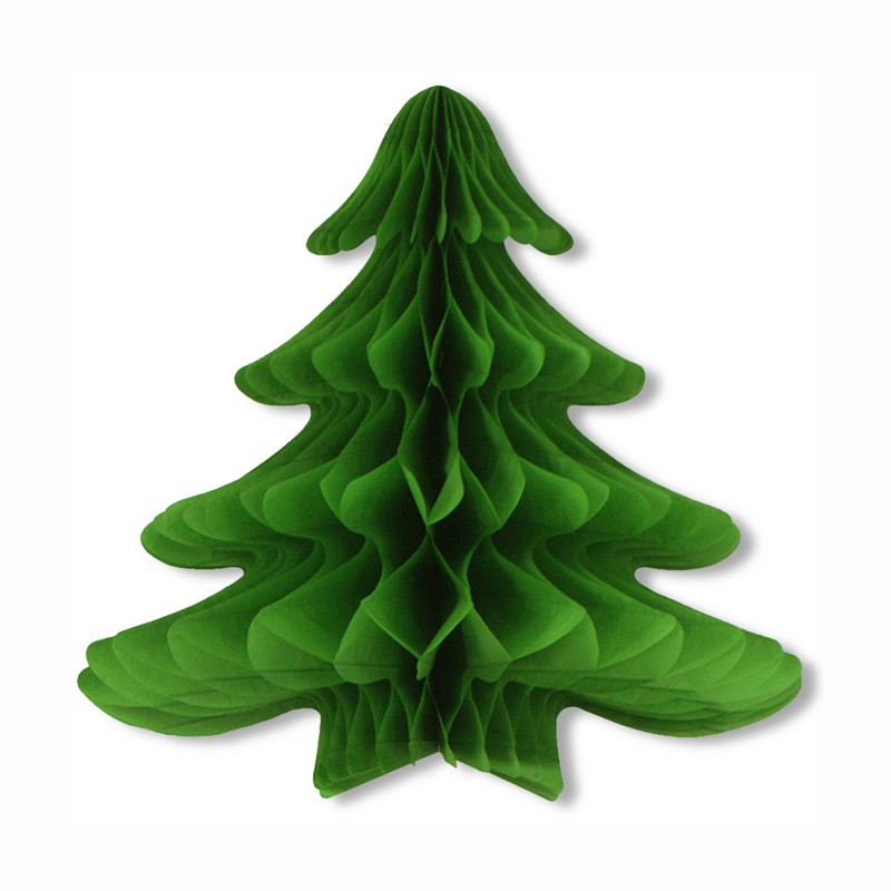 Juletræ Honeycomb - 1 stk (58,4 x 63,5 cm) | Juletræ Honeycomb-figur - Temashop