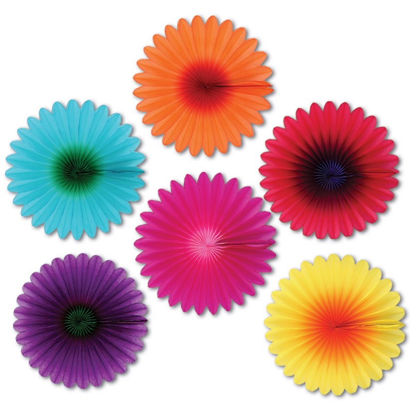 Mini Blomster Rosetter - 6 stk (15,2 cm) | Blomst Vifter / Rosetter - Temashop
