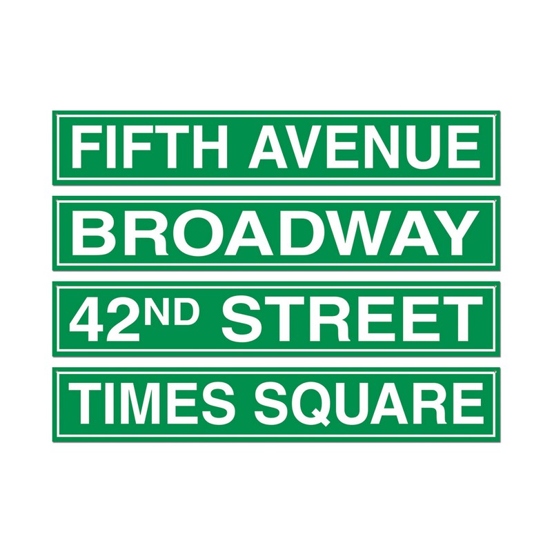 New York Gadeskilte Udskæringer