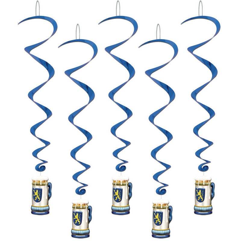 Oktoberfest Swirls - 5 stk (91,4 cm) | Oktoberfest Spiraler/string - Temashop