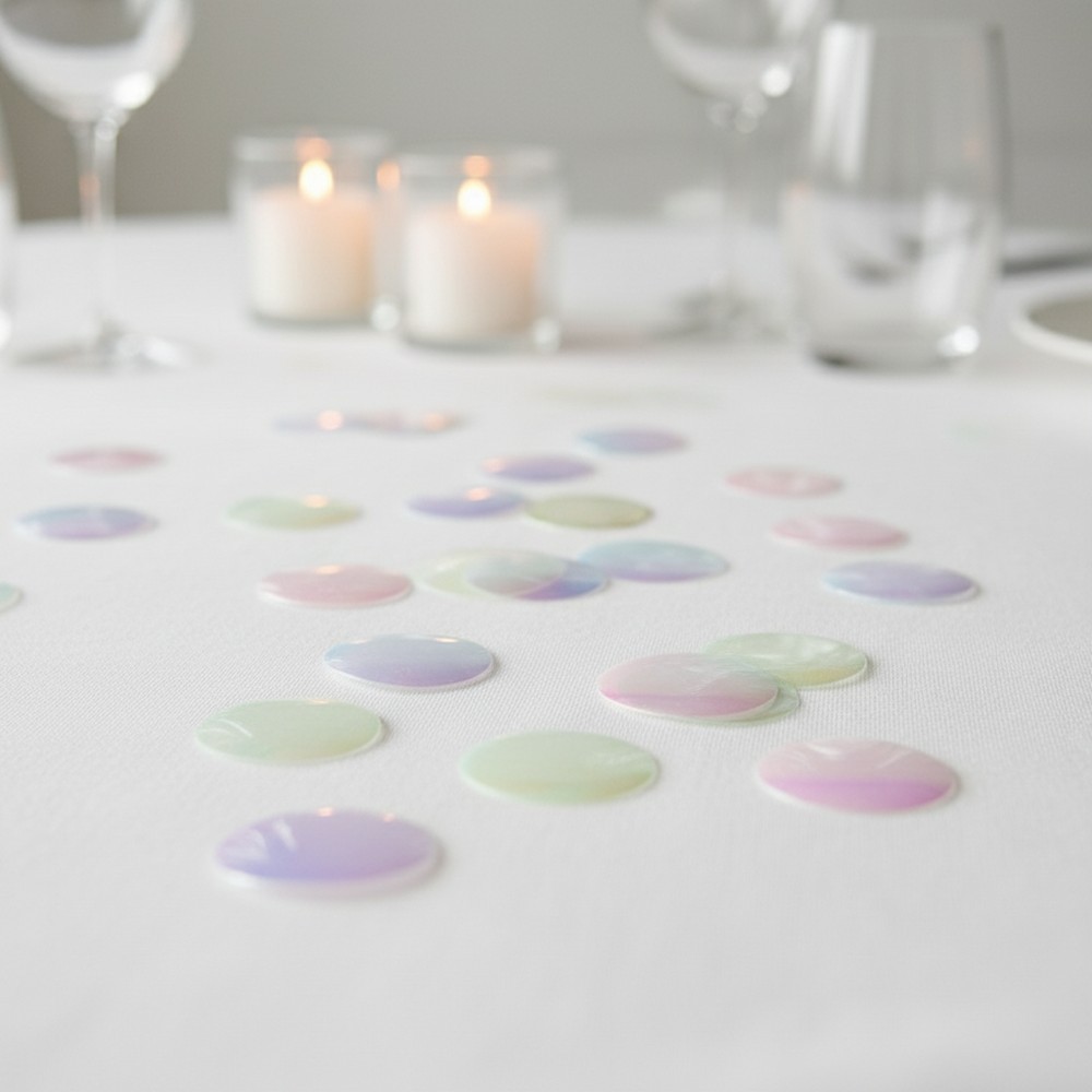 Opal Konfetti Cirkler - 1 pakke (2,5 cm) | Konfetti tema Konfetti - Temashop