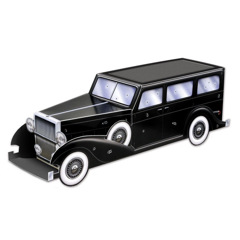 20'er Gangster Bil Centerpiece - 1 stk (30,5 cm) | 20'erne Gangster Centerpieces - Temashop