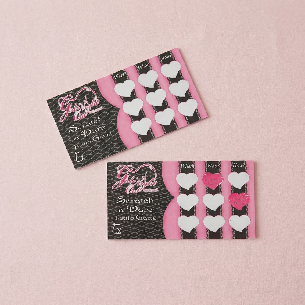 Polterabend Skrabelodder Spil - 12 stk (5,1 x 10,2 cm) | Bachelorette Selskabsspil - Temashop