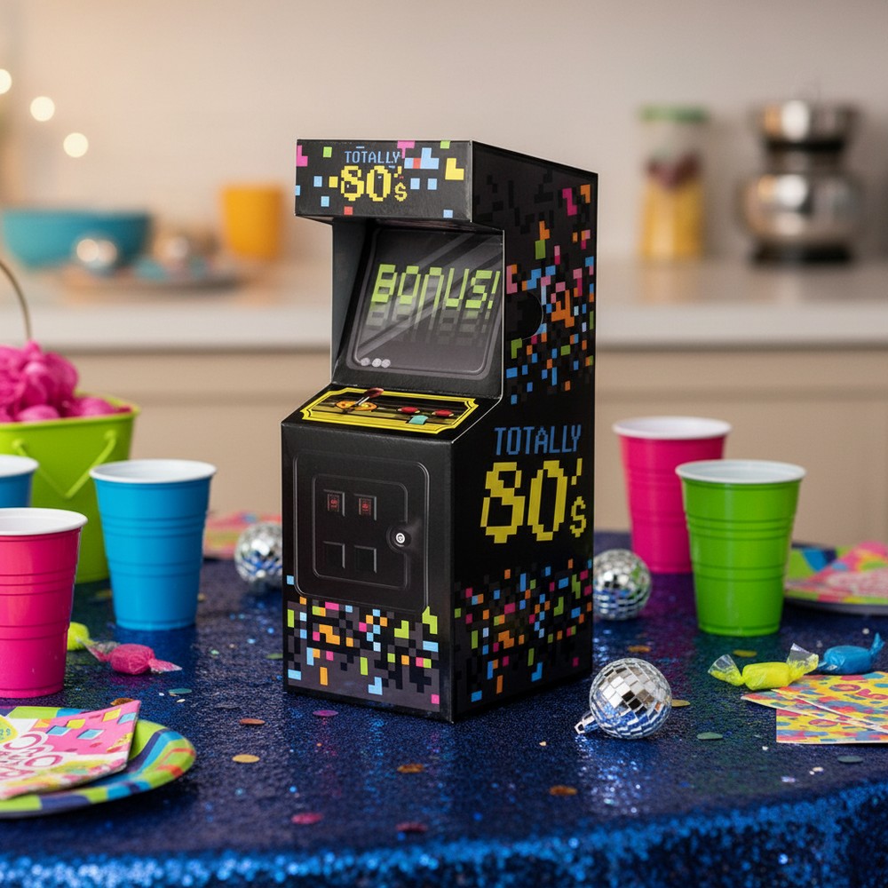 80'er Arkademaskine Centerpiece - 1 stk (25,4 cm) | 80'erne Totally Centerpieces - Temashop