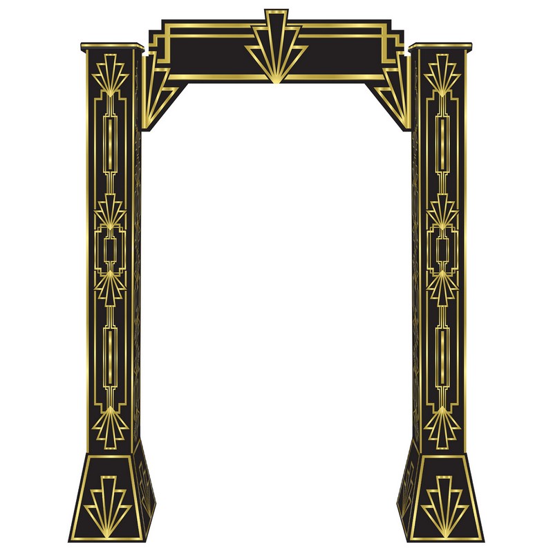 Gatsby 3D Indgangsport - 1 stk (213,4 x 152,4 cm) | 20'erne Gangster 3D dekoration - Temashop
