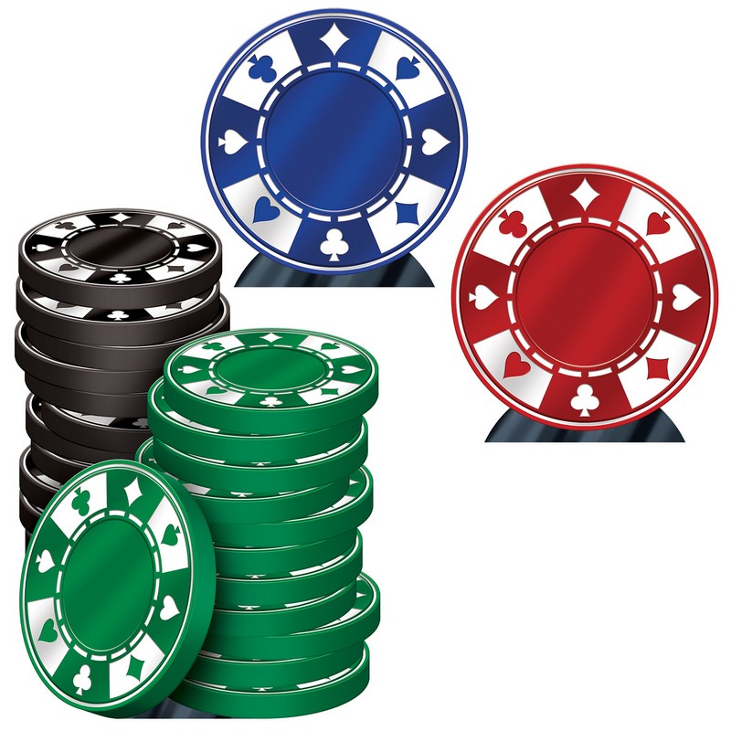 Casino Pokerchips Dekorationer