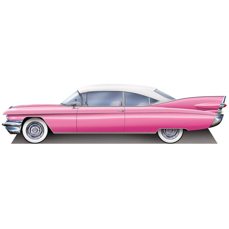 50's Rockabilly Bil Dekoration - 1 stk (91,4 x 396,2 cm) | 50'erne Rock n' Roll 3D dekoration - Temashop