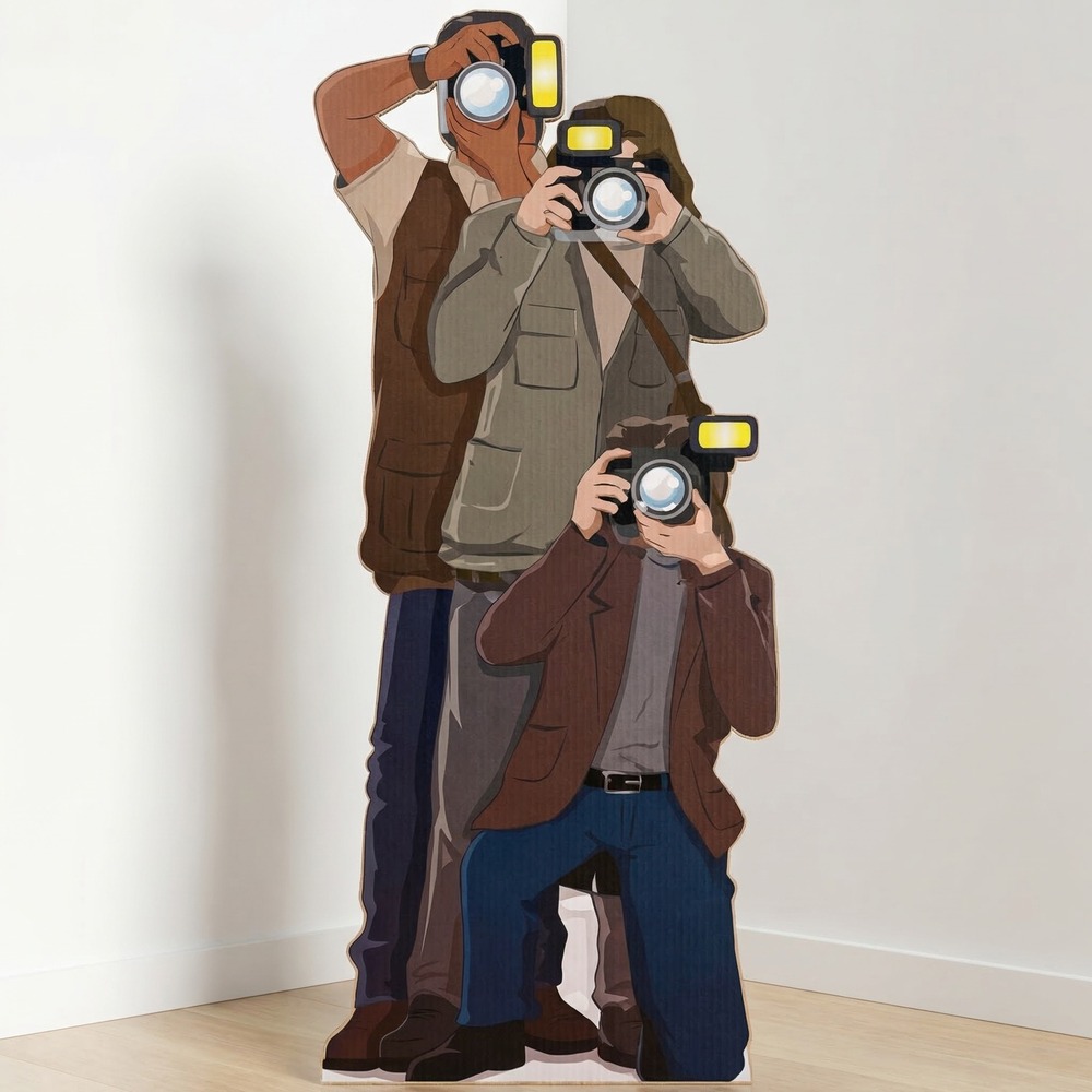 Paparazzi Dekoration - 1 stk (182,9 x 79,4 cm) | Hollywood 3D dekoration - Temashop