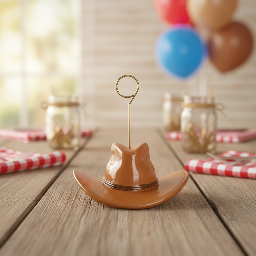 Cowboyhat Ballonvægt - 1 stk (6 cm) | Det vilde vesten Ballonvægte - Temashop