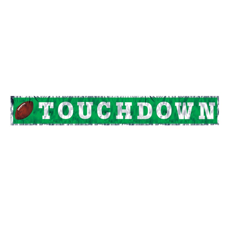 Amerikansk Fodbold Touchdown Banner - 1 stk (19,1 x 152,4 cm) | Amerikansk fodbold Bannere - Temashop