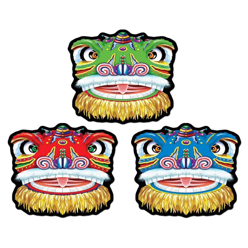 Drage Udskæringer - 3 stk (36,2 cm) | Drage Cutouts - Temashop
