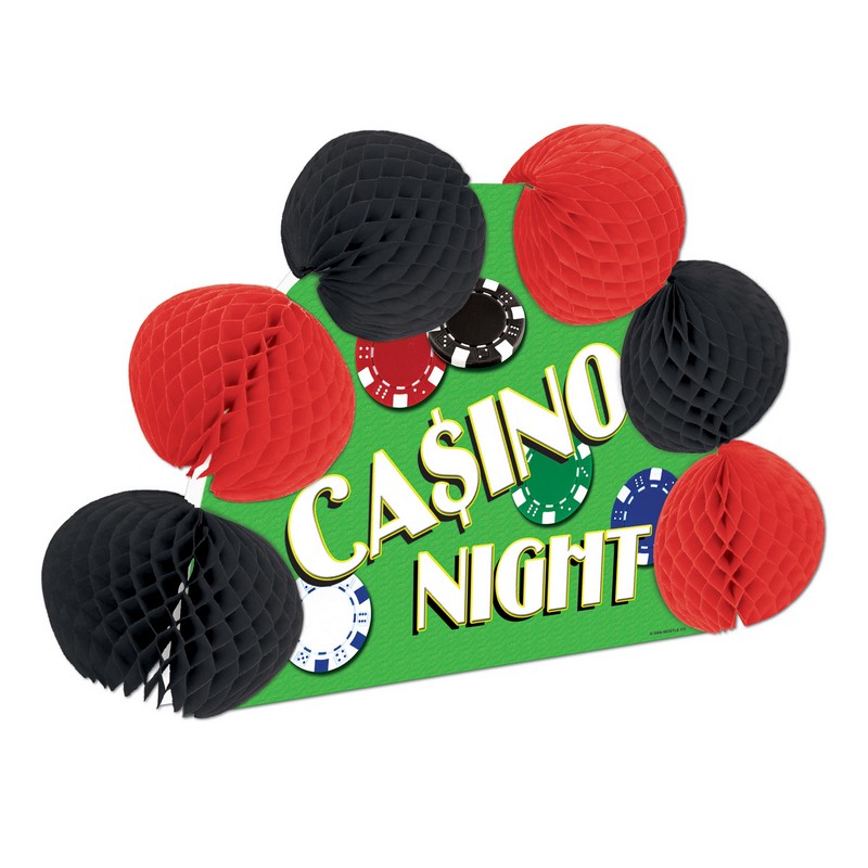 Casino Night Centerpiece - 1 stk (25,4 cm) | Casino Centerpieces - Temashop