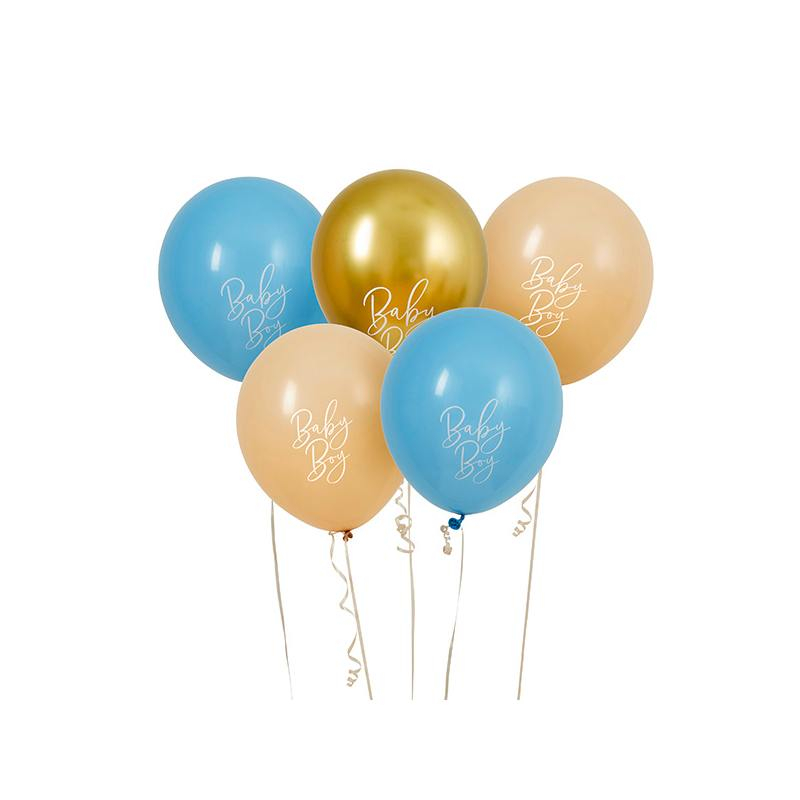 Baby Balloner Blå/Beige
