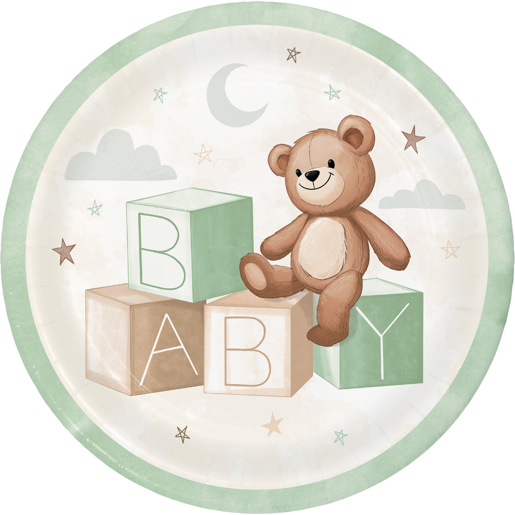 Baby Bjørn Middagstallerkener - 8 stk (23 cm) | Bjørn Tallerkner - Temashop
