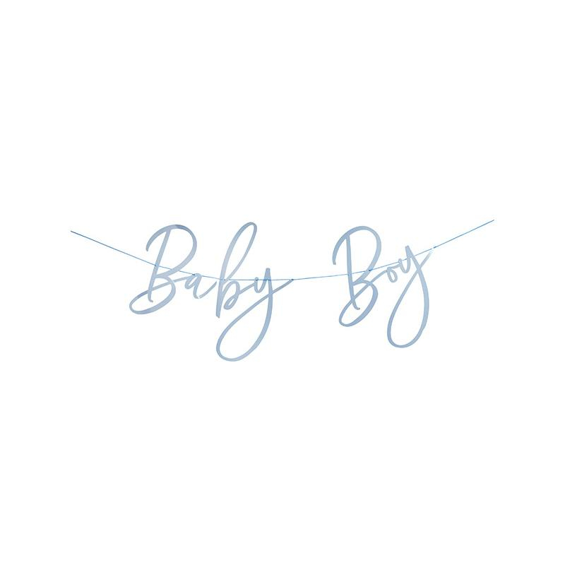 Baby Boy Banner Lyseblå