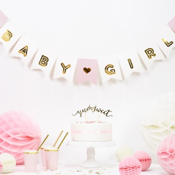 Baby Girl Flagguirlande