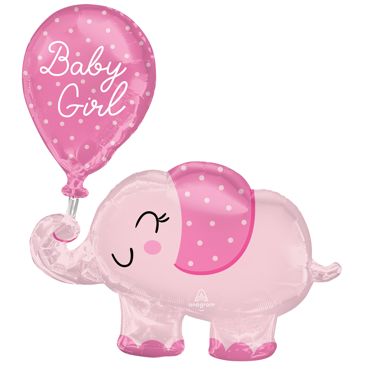 Baby Girl Elefant Folieballon