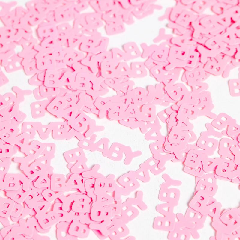Baby Konfetti Lyserød - 1 pose (14 g) | Babyshower Konfetti - Temashop