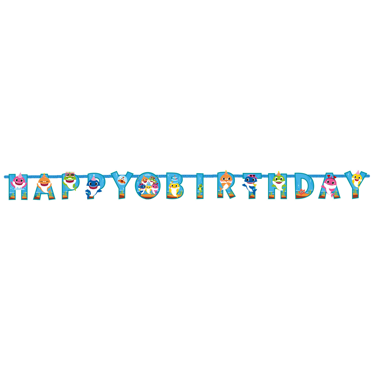 Baby Shark® Happy Birthday Guirlande