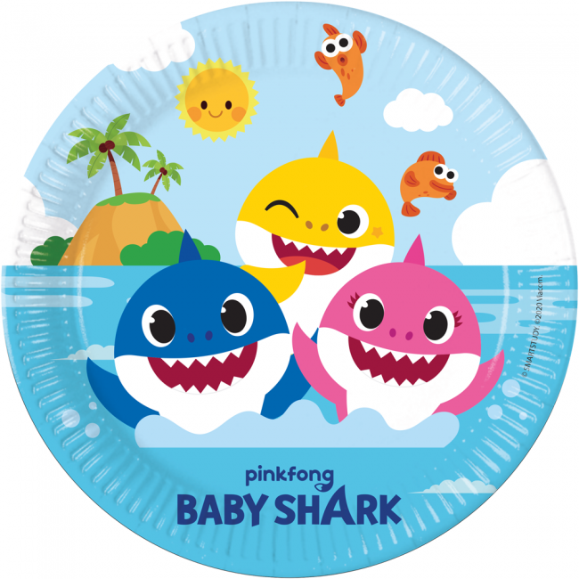 Baby SharkÂ® Paptallerkner
