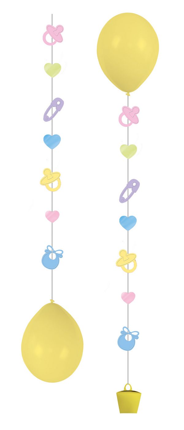 Baby Tilbehør Ballonhaler - 3 stk (100 cm) | Babyshower Ballontilbehør - Temashop