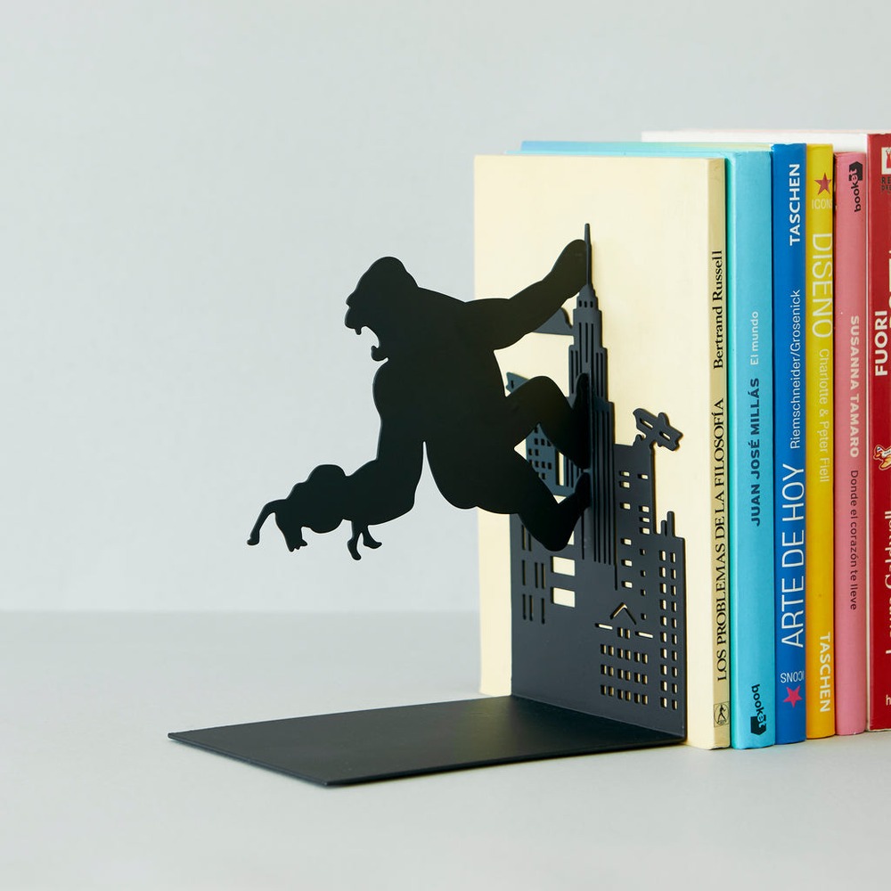 King Kong Bogstøtte Sort (17 x 10 x 14 cm) - Temashop